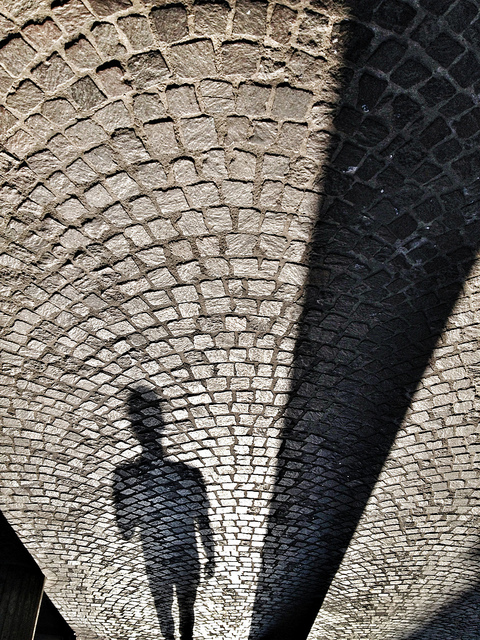 Shadow on brick 